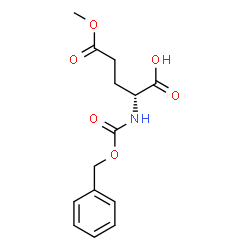 ChemSpider 2D Image | (R)-2-(((Benzyloxy)carbonyl)amino)-5-methoxy-5-oxopentanoic acid | C14H17NO6
