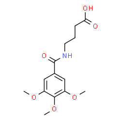 ChemSpider 2D Image | 4-[(3,4,5-Trimethoxybenzoyl)amino]butanoic acid | C14H19NO6