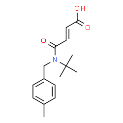 ChemSpider 2D Image | (2E)-4-[tert-butyl(4-methylbenzyl)amino]-4-oxobut-2-enoic acid | C16H21NO3