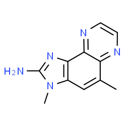 ChemSpider 2D Image | 3,5-Dimethyl-3H-imidazo[4,5-f]quinoxalin-2-amine | C11H11N5