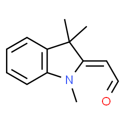 ChemSpider 2D Image | (1,3,3-Trimethyl-1,3-dihydro-indol-2-ylidene)-acetaldehyde | C13H15NO