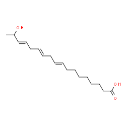 ChemSpider 2D Image | (9E,12E,15E)-17-Hydroxy-9,12,15-octadecatrienoic acid | C18H30O3