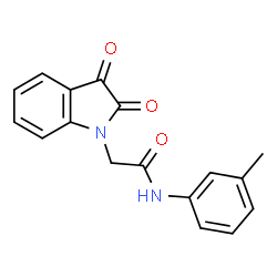 ChemSpider 2D Image | 2-(2,3-Dioxo-2,3-dihydro-1H-indol-1-yl)-N-(3-methylphenyl)acetamide | C17H14N2O3