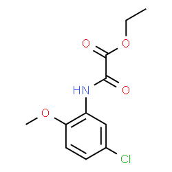 ChemSpider 2D Image | Ethyl [(5-chloro-2-methoxyphenyl)amino](oxo)acetate | C11H12ClNO4