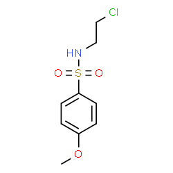 ChemSpider 2D Image | N-(2-Chloroethyl)-4-methoxybenzenesulfonamide | C9H12ClNO3S