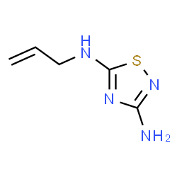 ChemSpider 2D Image | N~5~-Allyl-1,2,4-thiadiazole-3,5-diamine | C5H8N4S