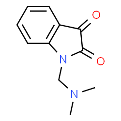 ChemSpider 2D Image | 1-((Dimethylamino)methyl)indoline-2,3-dione | C11H12N2O2
