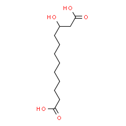 ChemSpider 2D Image | 3-Hydroxydodecanedioic acid | C12H22O5