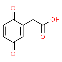 ChemSpider 2D Image | benzoquinoneacetic acid | C8H6O4