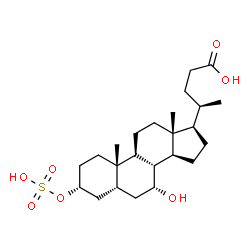 ChemSpider 2D Image | Chenodeoxycholic acid 3-sulfate | C24H40O7S