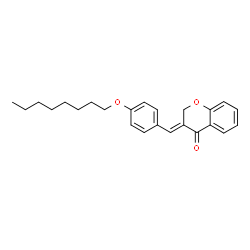 ChemSpider 2D Image | (3E)-3-[4-(Octyloxy)benzylidene]-2,3-dihydro-4H-chromen-4-one | C24H28O3