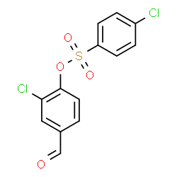 ChemSpider 2D Image | 2-Chloro-4-formylphenyl 4-chlorobenzenesulfonate | C13H8Cl2O4S