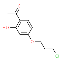 ChemSpider 2D Image | 1-[4-(3-Chloropropoxy)-2-hydroxyphenyl]ethanone | C11H13ClO3