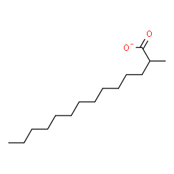 ChemSpider 2D Image | 2-Methyltetradecanoate | C15H29O2