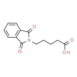 ChemSpider 2D Image | 5-(1,3-Dioxoisoindolin-2-yl)pentanoic acid | C13H13NO4