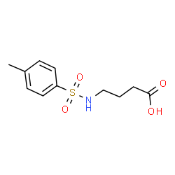 ChemSpider 2D Image | 4-(Toluene-4-Sulfonylamino)-Butyric Acid | C11H15NO4S