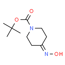 ChemSpider 2D Image | 1-Boc-4-(hydroxyimino)piperidine | C10H18N2O3