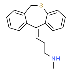 ChemSpider 2D Image | 1-Propanamine, 3-dibenzo(b,e)thiepin-11(6H)-ylidene-N-methyl- | C18H19NS