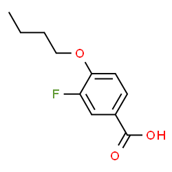 ChemSpider 2D Image | 4-Butoxy-3-fluorobenzoic acid | C11H13FO3