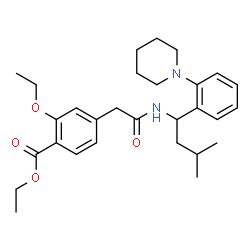 ChemSpider 2D Image | REPAGLINIDE ETHYL ESTER | C29H40N2O4