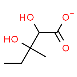 ChemSpider 2D Image | 2,3-dihydroxy-3-methylvalerate | C6H11O4