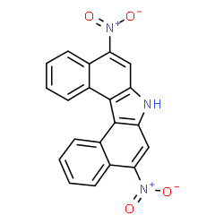 ChemSpider 2D Image | 5,9-Dinitro-7H-dibenzo[c,g]carbazole | C20H11N3O4