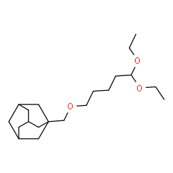 ChemSpider 2D Image | 1-{[(5,5-Diethoxypentyl)oxy]methyl}adamantane | C20H36O3