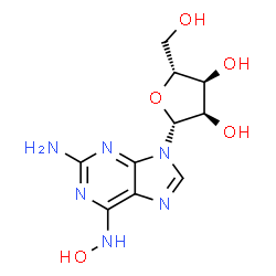 ChemSpider 2D Image | 2-Amino-N-hydroxyadenosine | C10H14N6O5