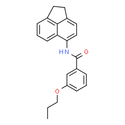 ChemSpider 2D Image | N-(1,2-Dihydro-5-acenaphthylenyl)-3-propoxybenzamide | C22H21NO2