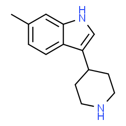 ChemSpider 2D Image | 6-Methyl-3-piperidin-4-yl-1H-indole | C14H18N2