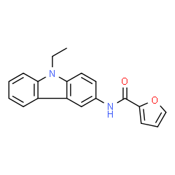 ChemSpider 2D Image | N-(9-Ethyl-9H-carbazol-3-yl)-2-furamide | C19H16N2O2