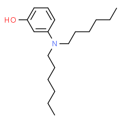 ChemSpider 2D Image | 3-(Dihexylamino)phenol | C18H31NO