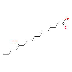 ChemSpider 2D Image | 12-Hydroxyhexadecanoic acid | C16H32O3