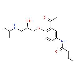 ChemSpider 2D Image | (R)-Acebutolol | C18H28N2O4