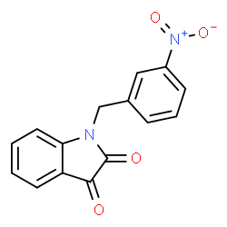 ChemSpider 2D Image | 1-(3-Nitrobenzyl)-1H-indole-2,3-dione | C15H10N2O4