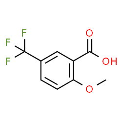 ChemSpider 2D Image | 2-Methoxy-5-(trifluoromethyl)benzoic acid | C9H7F3O3