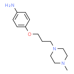 ChemSpider 2D Image | 4-(3-(4-Methylpiperazin-1-yl)propoxy)aniline | C14H23N3O