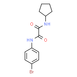 ChemSpider 2D Image | N-(4-Bromophenyl)-N'-cyclopentylethanediamide | C13H15BrN2O2
