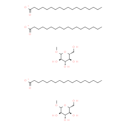 ChemSpider 2D Image | (2R,3S,4S,5R)-2-(hydroxymethyl)-6-methoxy-tetrahydropyran-3,4,5-triol; octadecanoate | C68H133O18