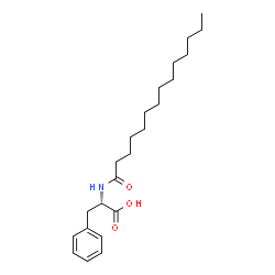 ChemSpider 2D Image | N-tetradecanoyl-phenlyalanine | C23H37NO3