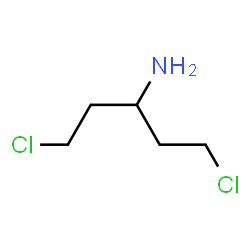 ChemSpider 2D Image | 1,5-Dichloro-3-pentanamine | C5H11Cl2N