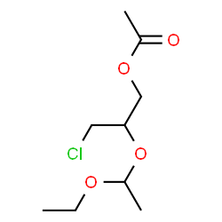ChemSpider 2D Image | 3-Chloro-2-(1-ethoxyethoxy)propyl acetate | C9H17ClO4