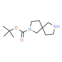 ChemSpider 2D Image | tert-Butyl 2,7-diazaspiro[4.4]nonane-2-carboxylate | C12H22N2O2