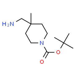 ChemSpider 2D Image | tert-butyl 4-(aminomethyl)-4-methylpiperidine-1-carboxylate | C12H24N2O2
