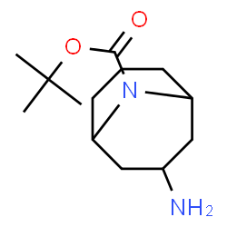 ChemSpider 2D Image | 3-Amino-N-Boc-9-azabicyclo[3.3.1]nonane | C13H24N2O2