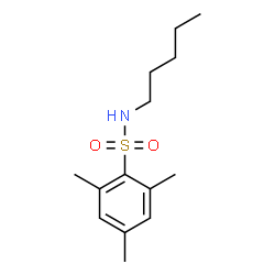 ChemSpider 2D Image | 2,4,6-Trimethyl-N-pentylbenzenesulfonamide | C14H23NO2S