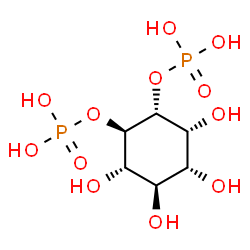 ChemSpider 2D Image | (1R,2R,3R,4R,5R,6S)-3,4,5,6-Tetrahydroxy-1,2-cyclohexanediyl bis[dihydrogen (phosphate)] | C6H14O12P2