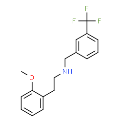 ChemSpider 2D Image | 2-(2-Methoxyphenyl)-N-[3-(trifluoromethyl)benzyl]ethanamine | C17H18F3NO