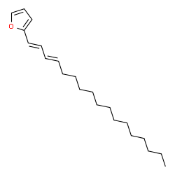 ChemSpider 2D Image | 2-[(1E,3E)-1,3-Heptadecadien-1-yl]furan | C21H34O