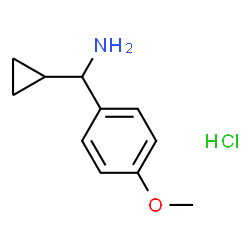 ChemSpider 2D Image | Cyclopropyl(4-methoxyphenyl)methanamine hydrochloride | C11H16ClNO